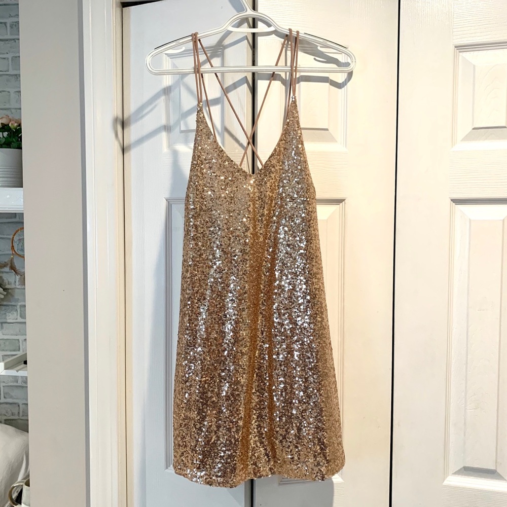 Gold Sparkly Dress
